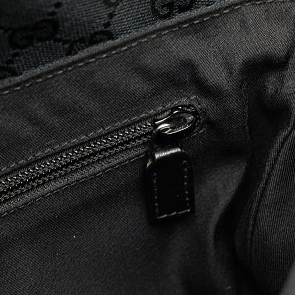 Pre-owned Gucci GG Canvas Belt Bag Black