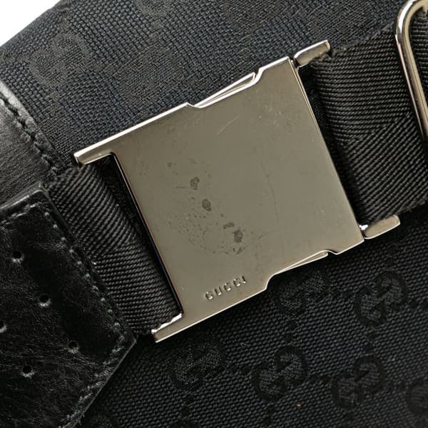 Pre-owned Gucci GG Canvas Belt Bag Black