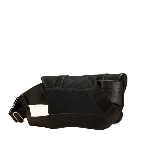 Pre-owned Gucci GG Canvas Belt Bag Black
