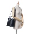 Miniatyrbilde 9 av 10: Pre-owned Saint Laurent Shiny Calfskin Le 37 Bucket Bag Black