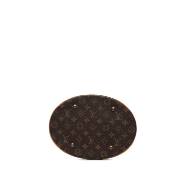 Pre-owned Louis Vuitton Monogram Bucket GM Brown