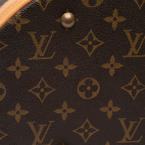 Pre-owned Louis Vuitton Monogram Bucket GM Brown