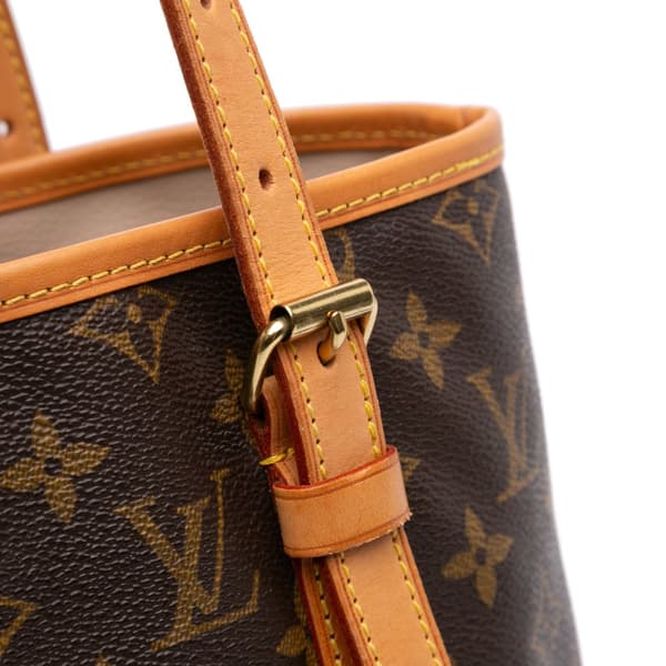 Pre-owned Louis Vuitton Monogram Bucket GM Brown