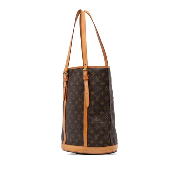 Pre-owned Louis Vuitton Monogram Bucket GM Brown