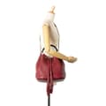 Pikkukuva 10 / 10: Pre-owned Gucci Pebbled Calfskin Miss Bamboo Bucket Bag Red