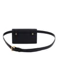Miniatyrbilde 3 av 10: Pre-owned Dior Grained Calfskin Saddle Belt Bag Black