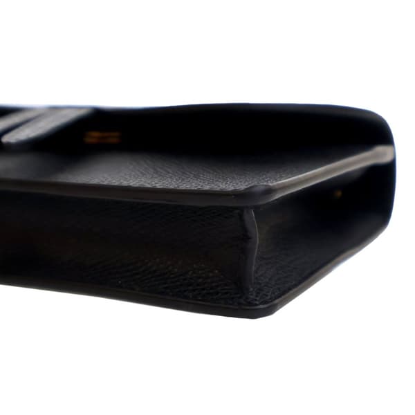 Pre-owned Dior Grained Calfskin Saddle Belt Bag Black