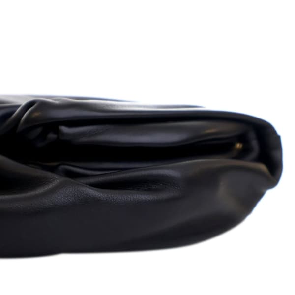 Pre-owned Bottega Veneta Lambskin Belt Chain Pouch Black