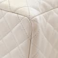Miniatyrbild 10 av 10: Pre-owned Chanel Small Quilted Caviar Flat Drawstring Chain Bucket Bag White