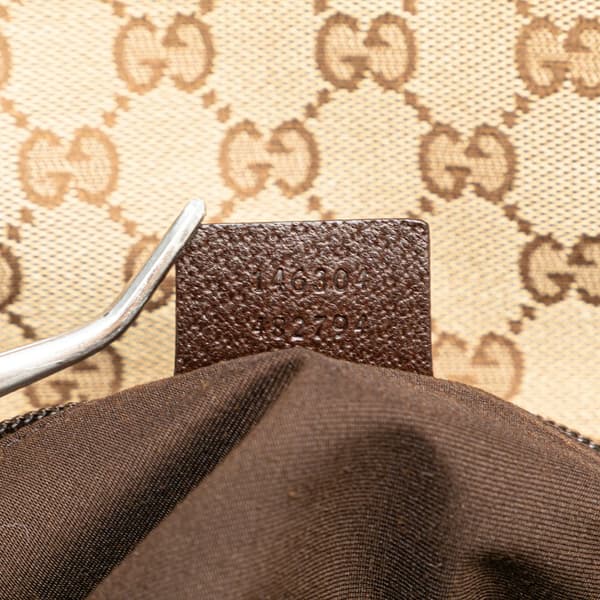 Pre-owned Gucci GG Canvas Belt Bag Brown