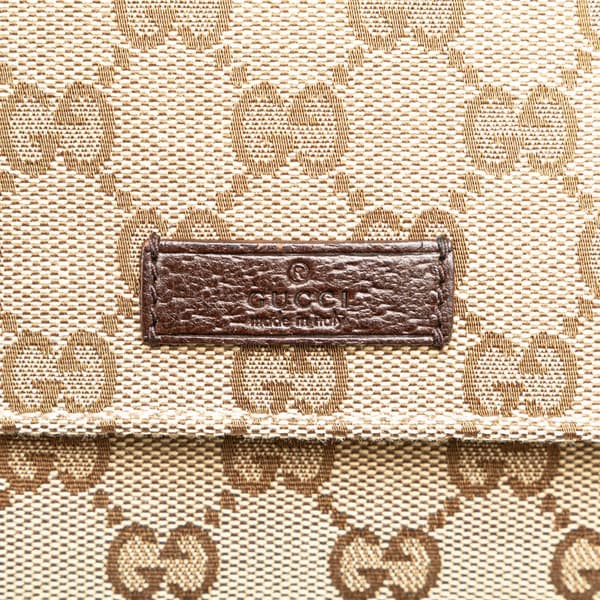 Pre-owned Gucci GG Canvas Belt Bag Brown