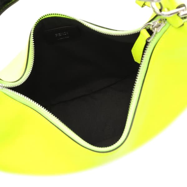 Pre-owned Fendi Small Vitello Grace Matte Fendigraphy Hobo Yellow