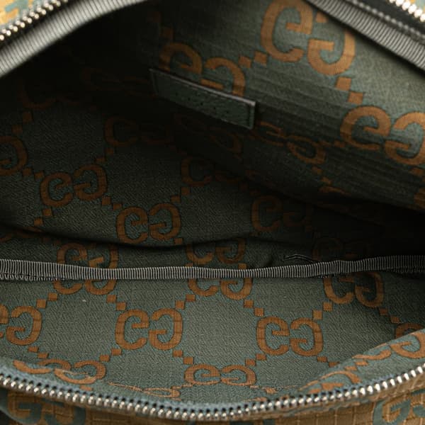 Pre-owned Gucci GG Ripstop Nylon Belt Bag Brown