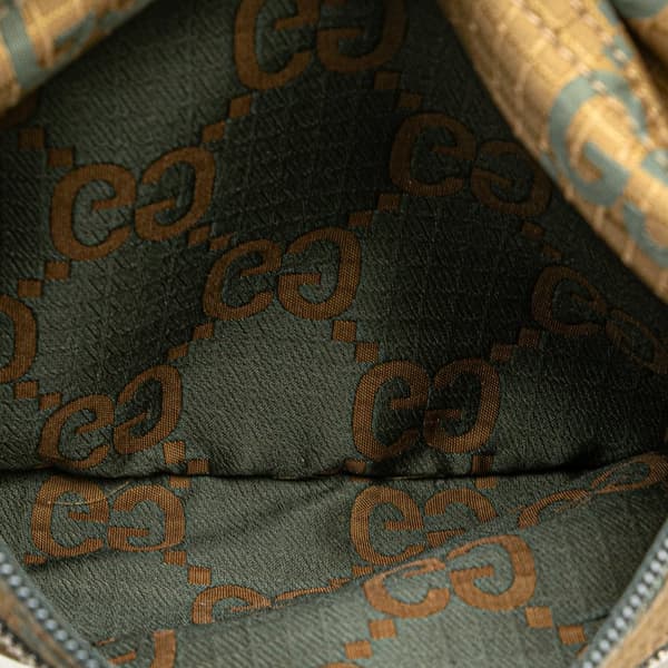 Pre-owned Gucci GG Ripstop Nylon Belt Bag Brown