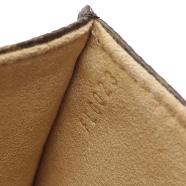 Pre-owned Louis Vuitton Monogram Pochette Florentine Brown