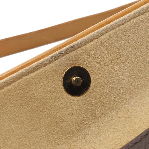 Pre-owned Louis Vuitton Monogram Pochette Florentine Brown