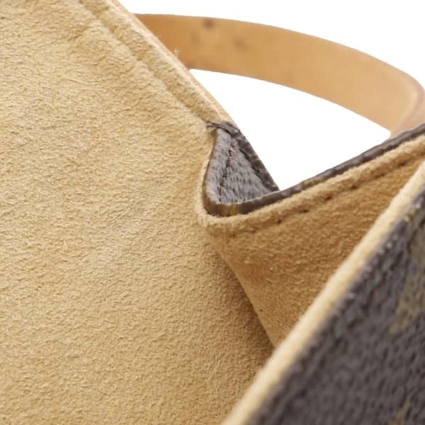Pre-owned Louis Vuitton Monogram Pochette Florentine Brown