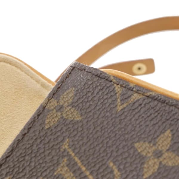Pre-owned Louis Vuitton Monogram Pochette Florentine Brown