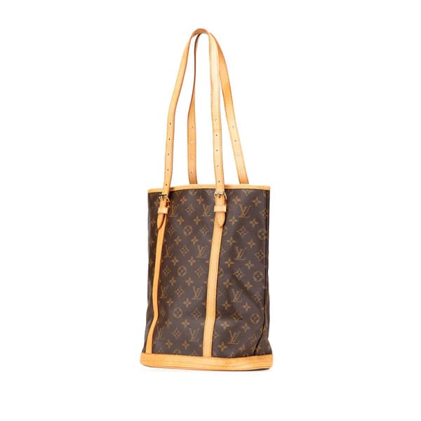 Pre-owned Louis Vuitton Monogram Bucket GM Brown