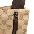 Miniatyrbild 9 av 10: Pre-owned Gucci GG Canvas Double Pocket Belt Bag Brown