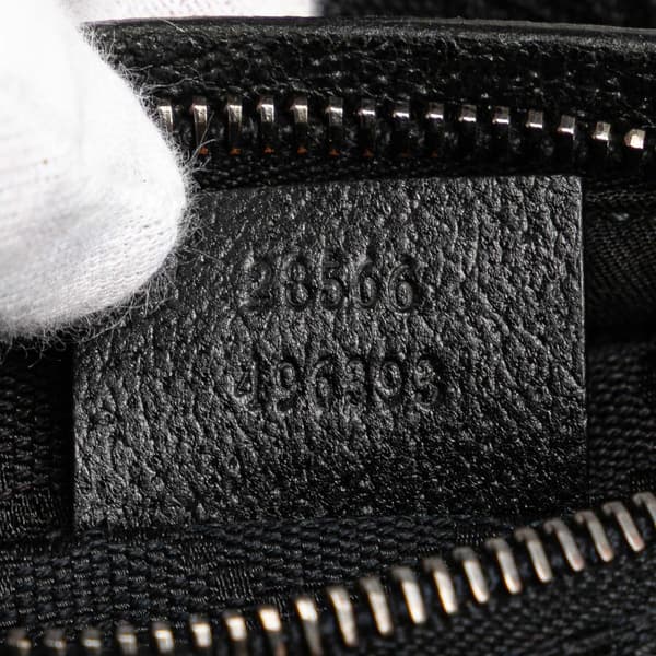 Pre-owned Gucci GG Canvas Double Pocket Belt Bag Black