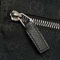 Miniatyrbild 7 av 10: Pre-owned Gucci GG Canvas Double Pocket Belt Bag Black