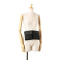 Miniatyrbild 10 av 10: Pre-owned Gucci GG Canvas Double Pocket Belt Bag Black
