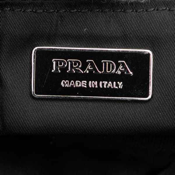 Pre-owned Prada Tessuto Multi Pocket Belt Bag Black