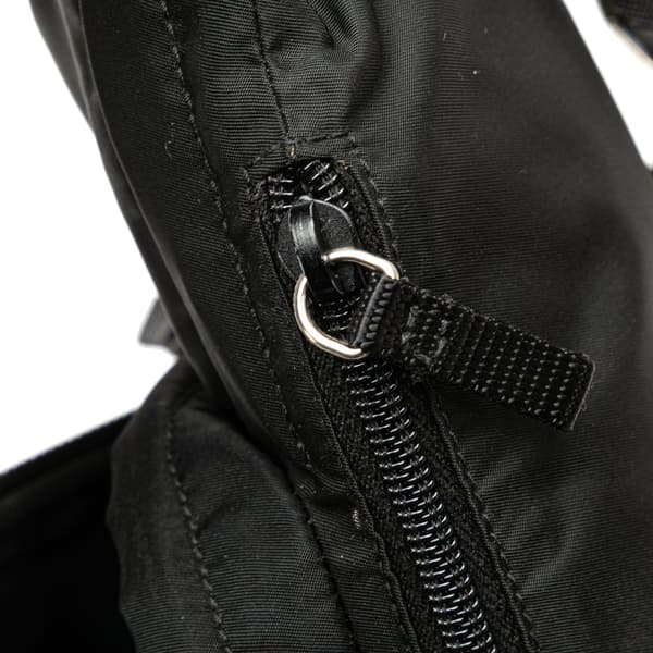 Pre-owned Prada Tessuto Multi Pocket Belt Bag Black