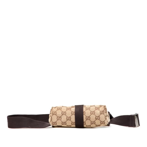 Pre-owned Gucci GG Canvas Belt Bag Brown