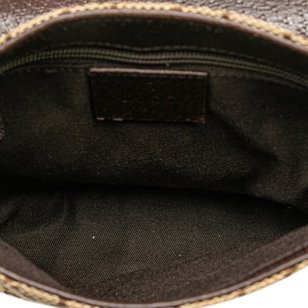 Pre-owned Gucci GG Canvas Belt Bag Brown