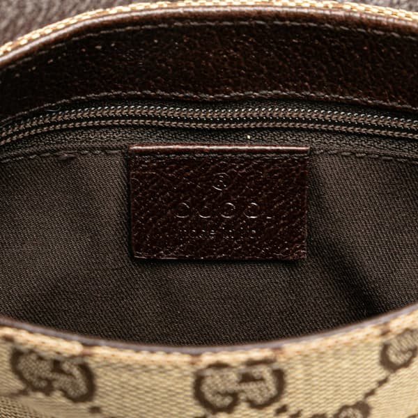 Pre-owned Gucci GG Canvas Belt Bag Brown