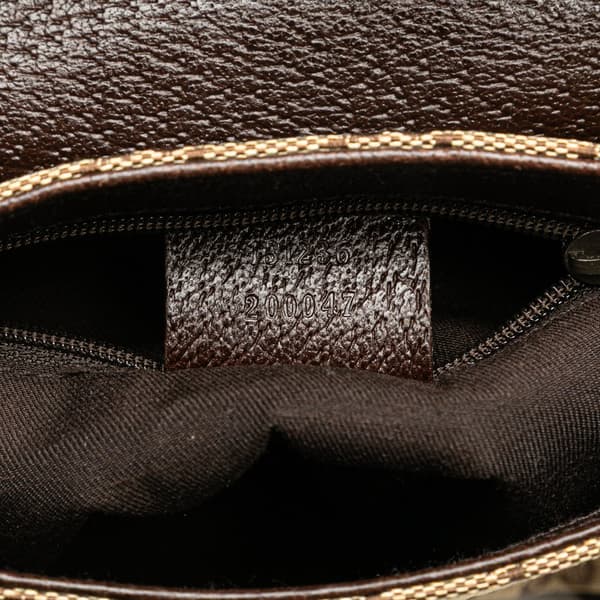 Pre-owned Gucci GG Canvas Belt Bag Brown