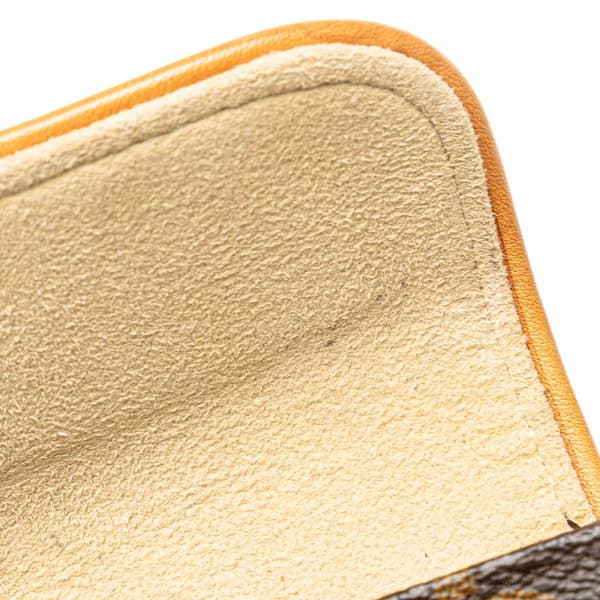 Pre-owned Louis Vuitton Monogram Pochette Florentine Brown