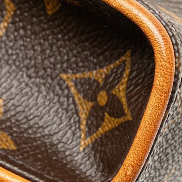 Pre-owned Louis Vuitton Monogram Pochette Florentine Brown