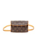 Miniatyrbilde 1 av 10: Pre-owned Louis Vuitton Monogram Pochette Florentine Brown