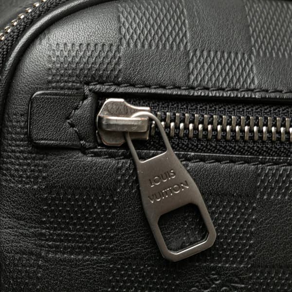 Pre-owned Louis Vuitton Damier Inifini Ambler Black