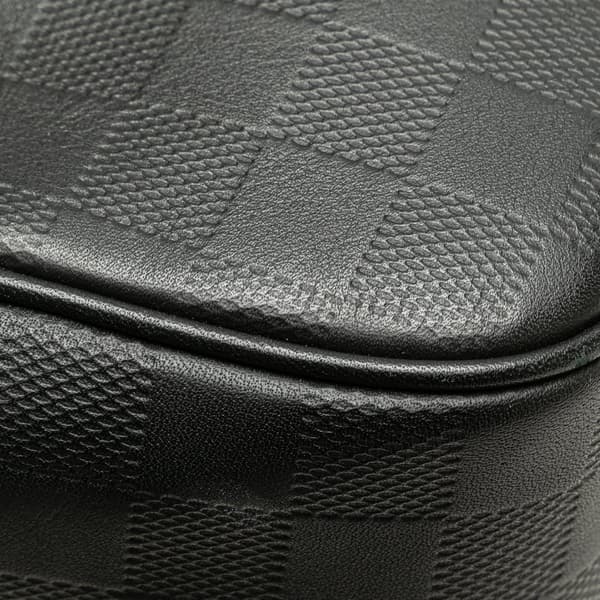 Pre-owned Louis Vuitton Damier Inifini Ambler Black