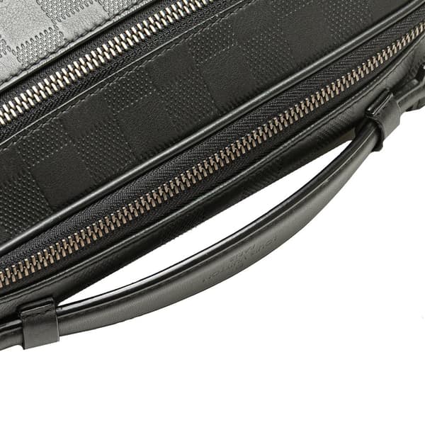 Pre-owned Louis Vuitton Damier Inifini Ambler Black