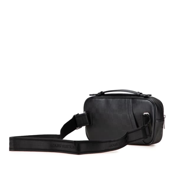 Pre-owned Louis Vuitton Damier Inifini Ambler Black