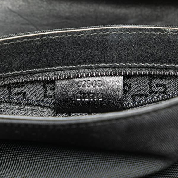 Pre-owned Gucci Canvas Jackie Belt Bag Black