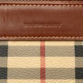 Miniatyrbild 9 av 10: Pre-owned Burberry Haymarket Check Coated Canvas Bucket Bag Brown
