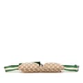 Miniatyrbild 3 av 10: Pre-owned Gucci GG Canvas Web Double Pocket Belt Bag Brown