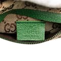 Miniatyrbild 5 av 10: Pre-owned Gucci GG Canvas Web Double Pocket Belt Bag Brown