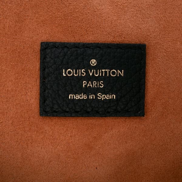 Pre-owned Louis Vuitton Grained Calfskin Low Key Hobo MM Black