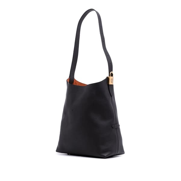 Pre-owned Louis Vuitton Grained Calfskin Low Key Hobo MM Black