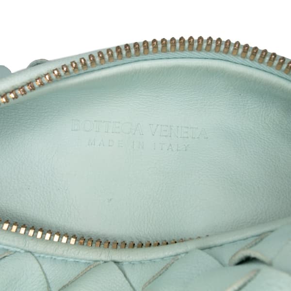 Pre-owned Bottega Veneta Mini Nappa Intrecciato Jodie Blue
