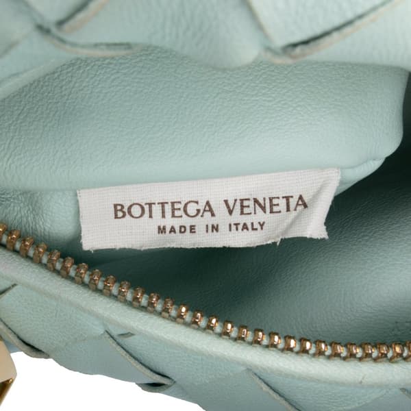Pre-owned Bottega Veneta Mini Nappa Intrecciato Jodie Blue