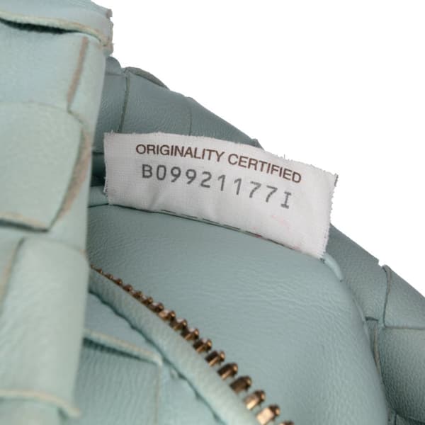 Pre-owned Bottega Veneta Mini Nappa Intrecciato Jodie Blue