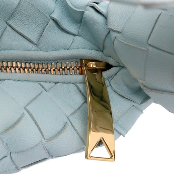 Pre-owned Bottega Veneta Mini Nappa Intrecciato Jodie Blue